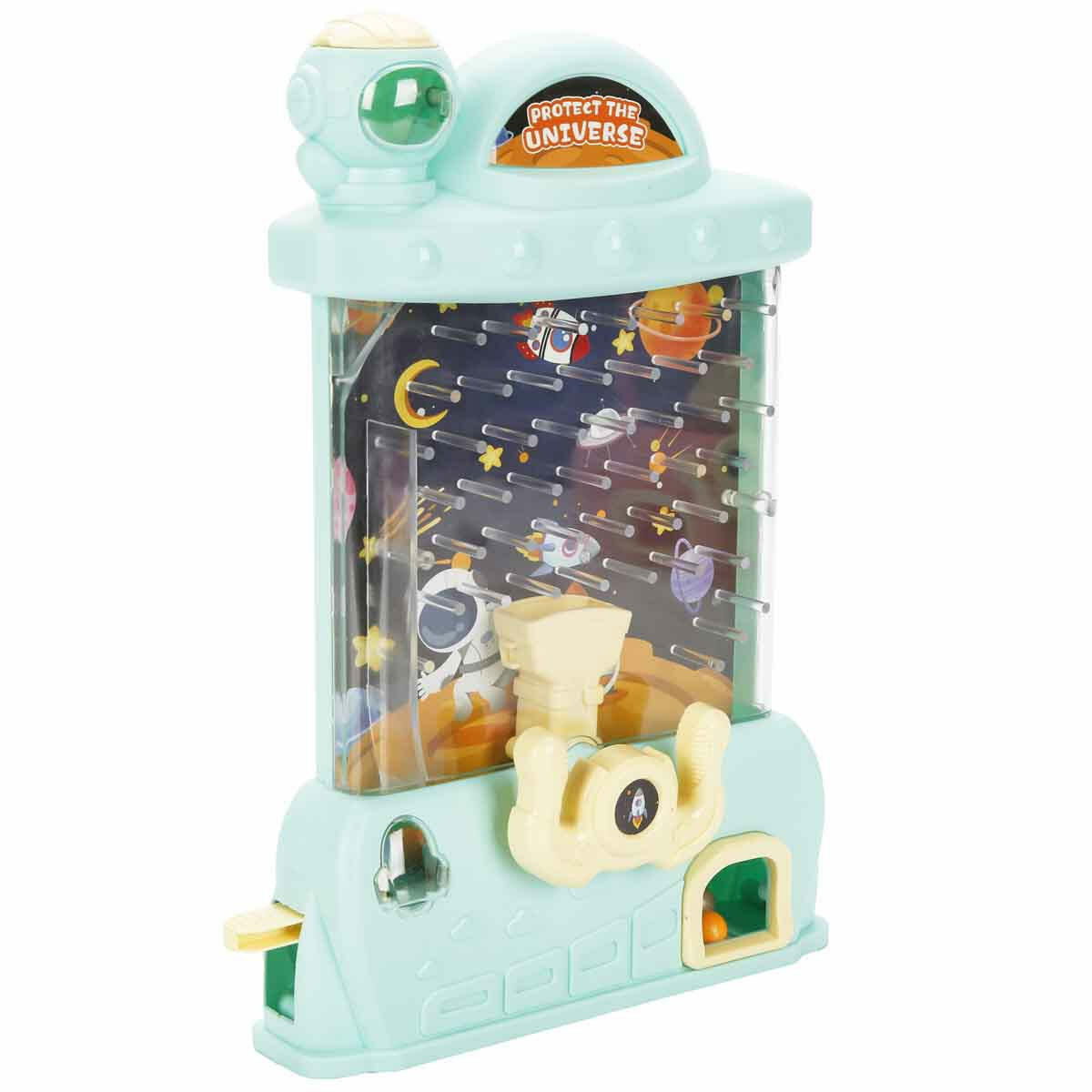 Smile Games Space Pinball Top Zıplatma Yakalama | Uzay Temalı Eğitici Beceri Oyunu | Işıklı Ve Renkli Pinball Seti