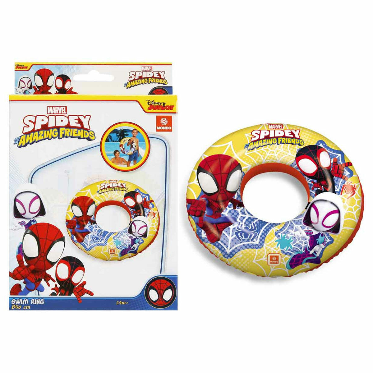 Spidey ve Arkadaşları Can Simidi 50 cm | Su Korkusunu Yenmeye Yardımcı Lisanslı Yüzme Ürünü