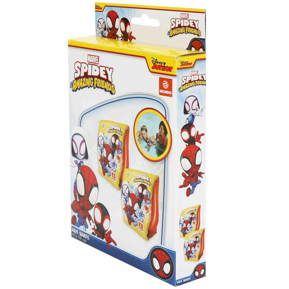 Spidey ve Arkadaşları Şişme Kolluk | Su Korkusunu Yenmeye Yardımcı Güvenli Yüzme Seti (23x15 cm)