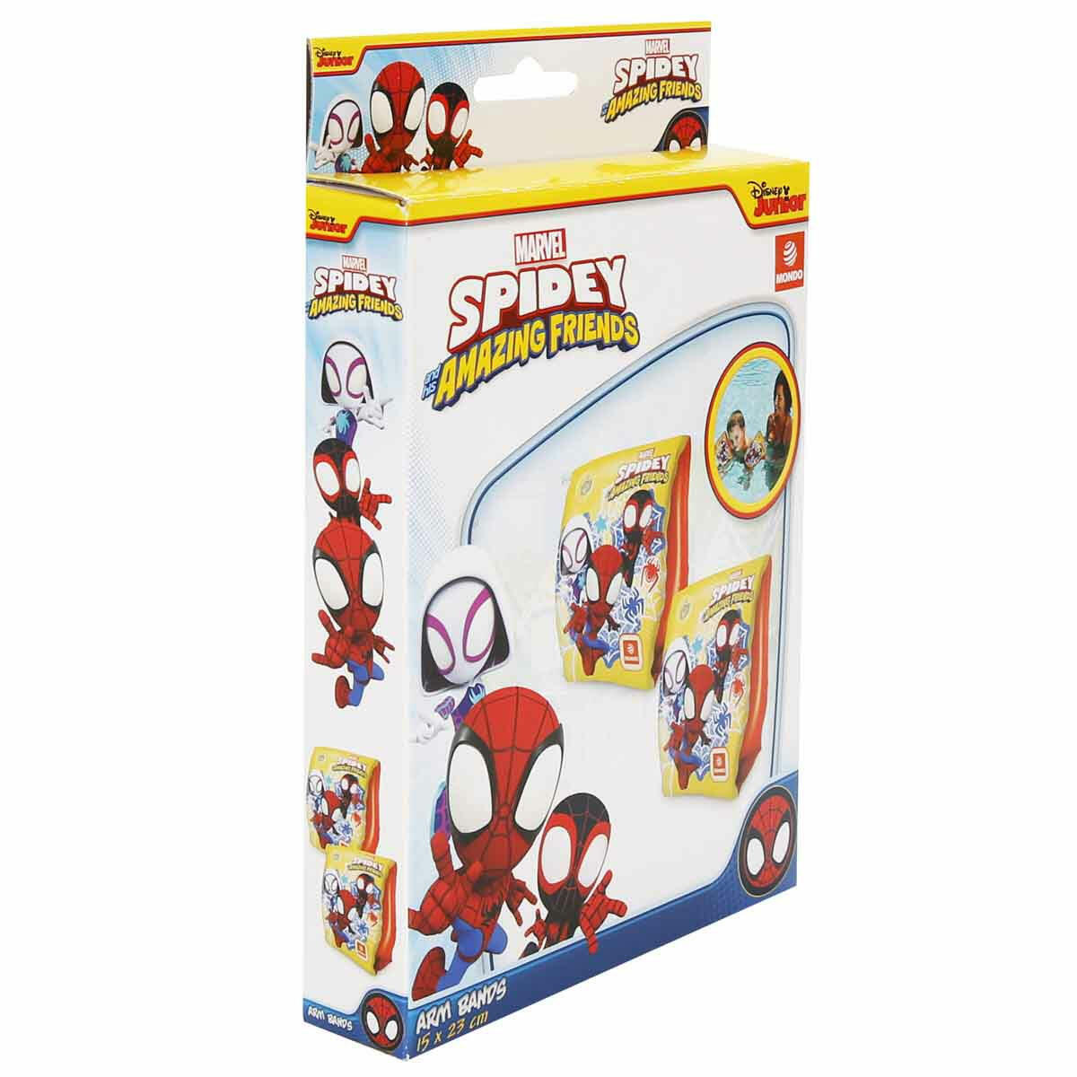 Spidey ve Arkadaşları Şişme Kolluk | Su Korkusunu Yenmeye Yardımcı Güvenli Yüzme Seti (23x15 cm)