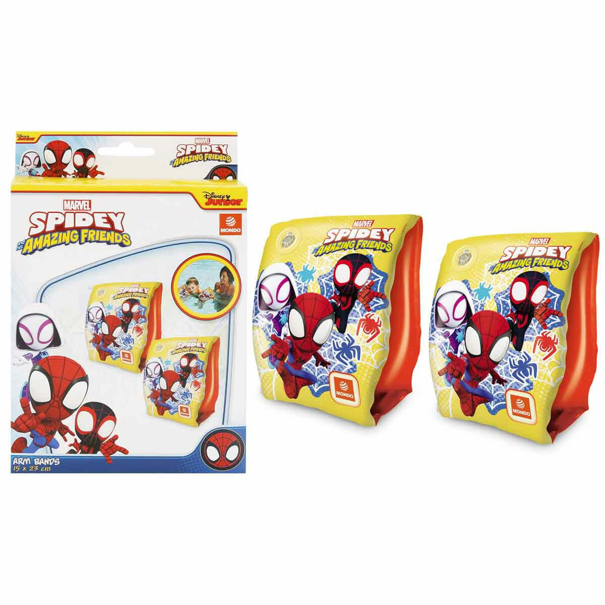 Spidey ve Arkadaşları Şişme Kolluk | Su Korkusunu Yenmeye Yardımcı Güvenli Yüzme Seti (23x15 cm)