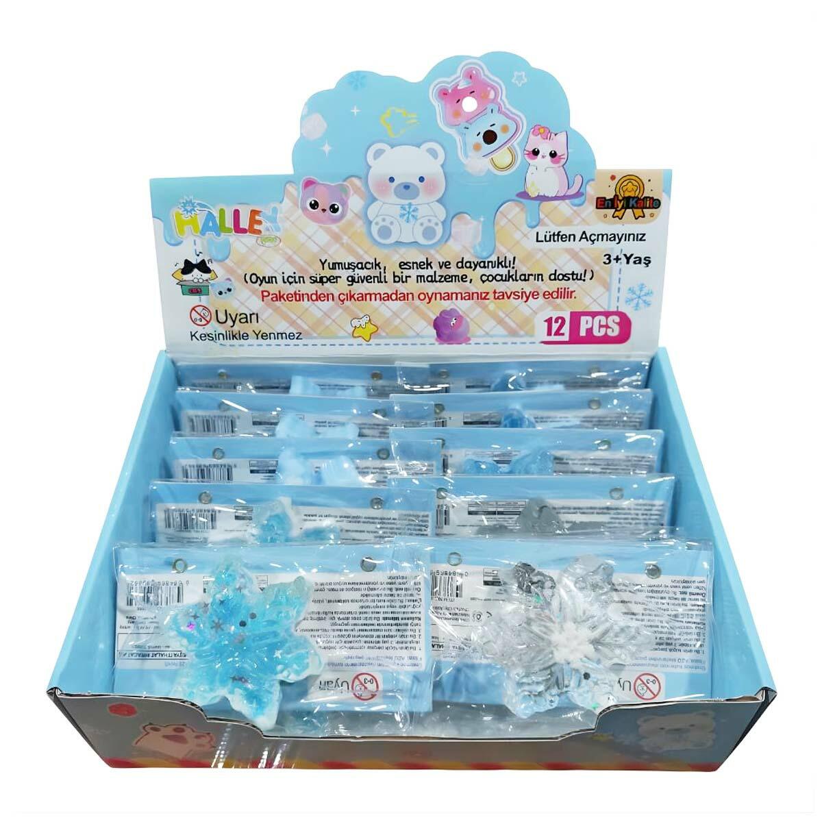 Squishy Kar Tanesi Stres Oyuncağı | Pofuduk Kış Figürü | Yumuşak Doku Antistres Oyuncağı