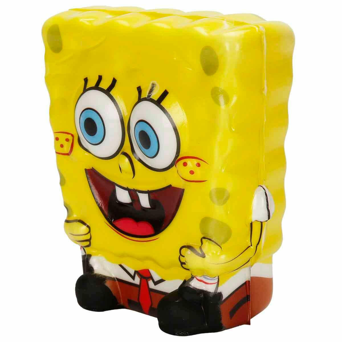 Squishy Köpük Sünger Bob Figürü | 12 cm Yavaş Yükselen (Slow Rising) Yumuşak Oyuncak | Stres Atıcı ve Eğitici Figür