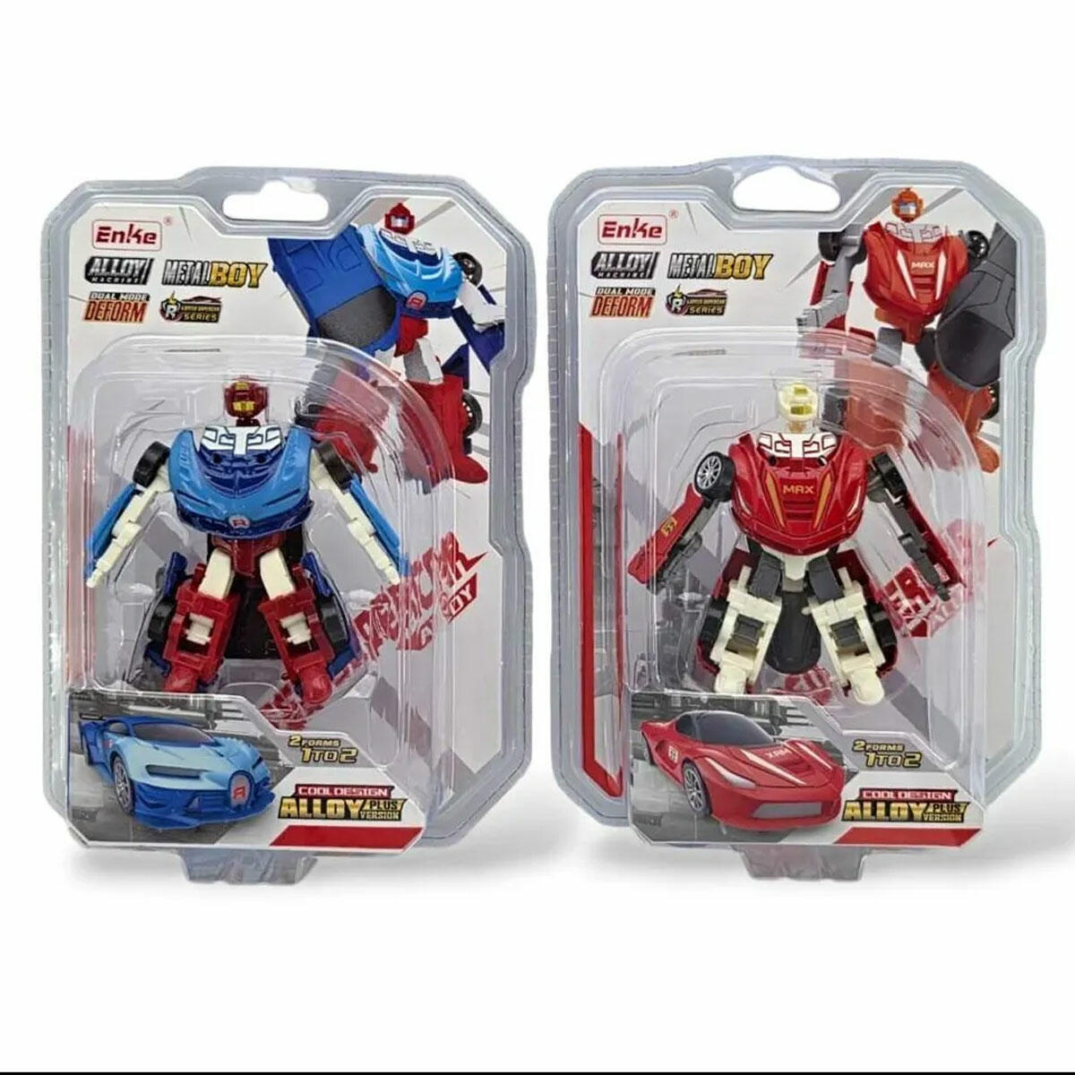 Stantlı Metal Dönüşebilen Robot Arabalar | 9 cm Metal Gövdeli 2'si 1 Arada Aksiyon Figürü | Dayanıklı Dönüşen Araba ve Robot Serisi