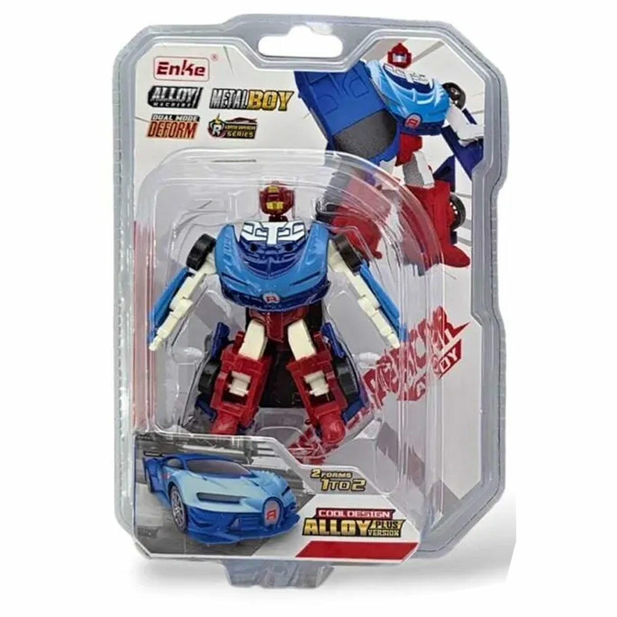 Stantlı Metal Dönüşebilen Robot Arabalar | 9 cm Metal Gövdeli 2'si 1 Arada Aksiyon Figürü | Dayanıklı Dönüşen Araba ve Robot Serisi