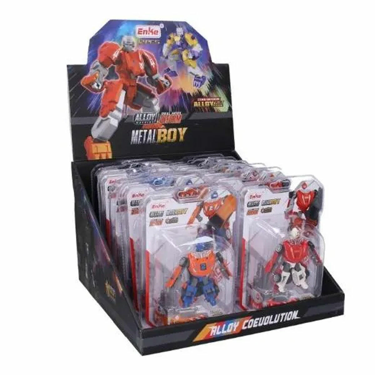 Stantlı Metal Dönüşebilen Robot Arabalar | 9 cm Metal Gövdeli 2'si 1 Arada Aksiyon Figürü | Dayanıklı Dönüşen Araba ve Robot Serisi