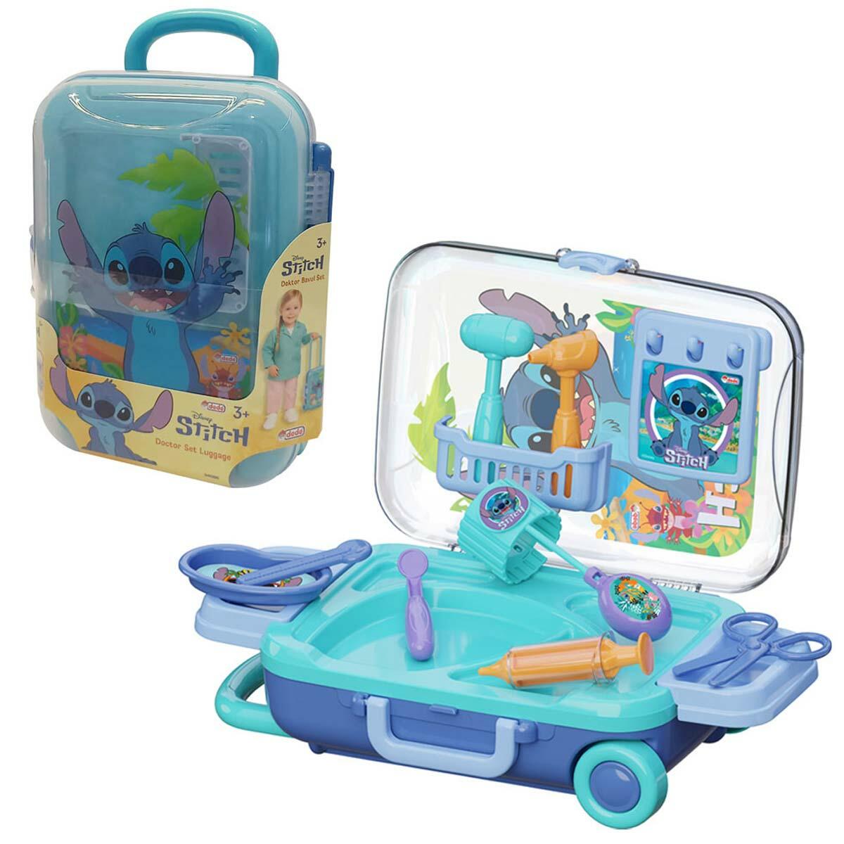Stitch Doktor Set Bavulum | Eğitici Rol Yapma Oyuncak Seti | Aksesuarlı Çocuk Doktor Seti