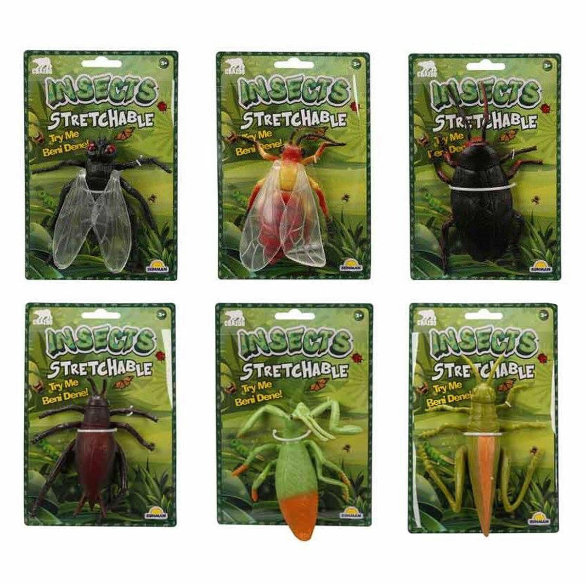 Streç Böcekler Serisi | Gerçekçi Görünümlü ve Esnek Şaka Oyuncakları | 6 Farklı Model Seçeneğiyle Eğlenceli Böcek Koleksiyonu