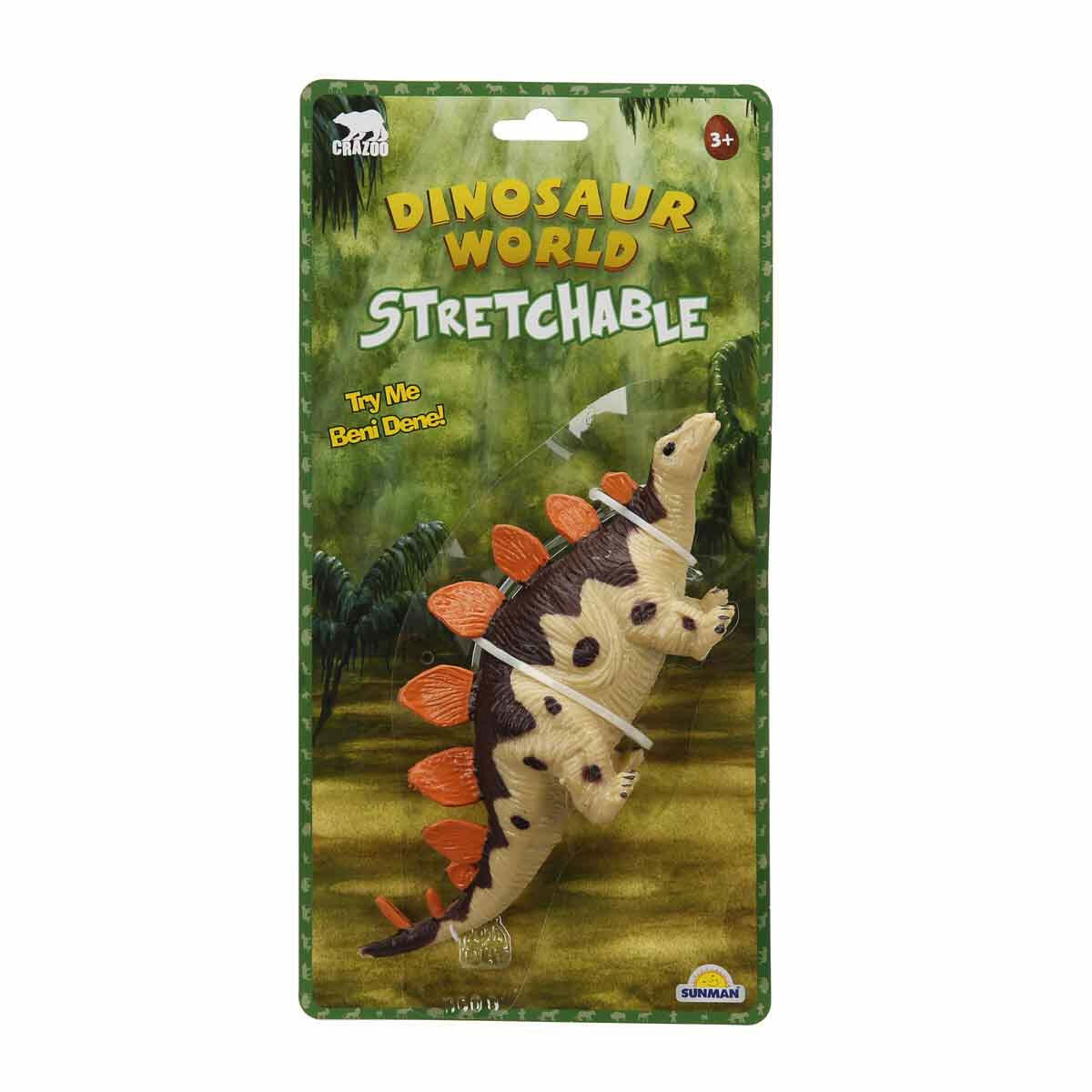 Streç Uzayan Dinozor Figürleri | 25 cm Esnek Ve Dayanıklı Dinozor Oyuncak | Eski Haline Dönebilen İnteraktif Figür