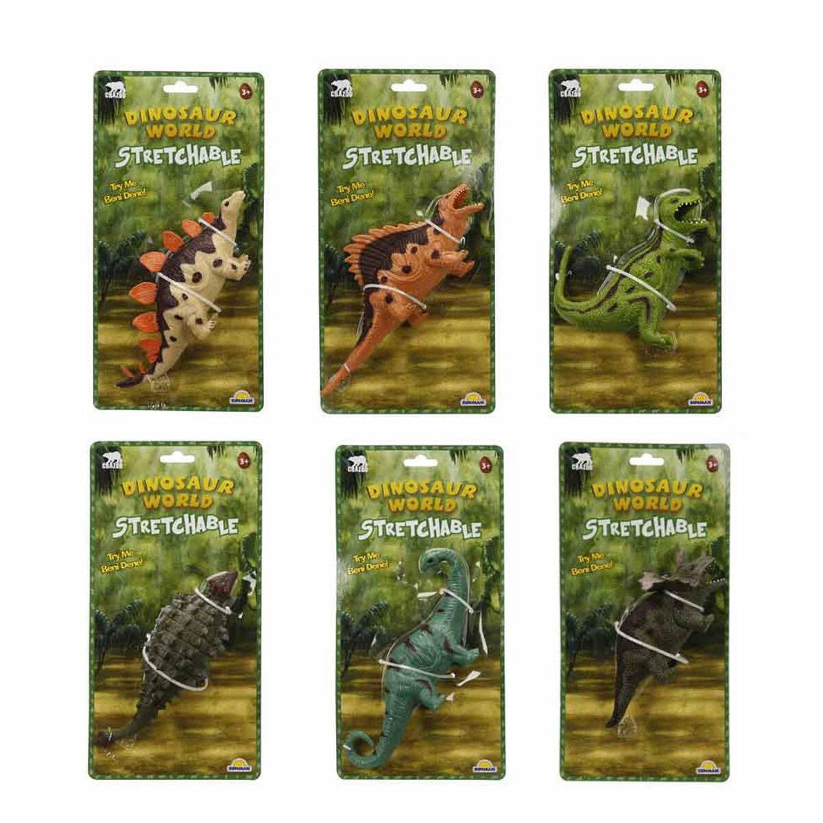 Streç Uzayan Dinozor Figürleri | 25 cm Esnek Ve Dayanıklı Dinozor Oyuncak | Eski Haline Dönebilen İnteraktif Figür