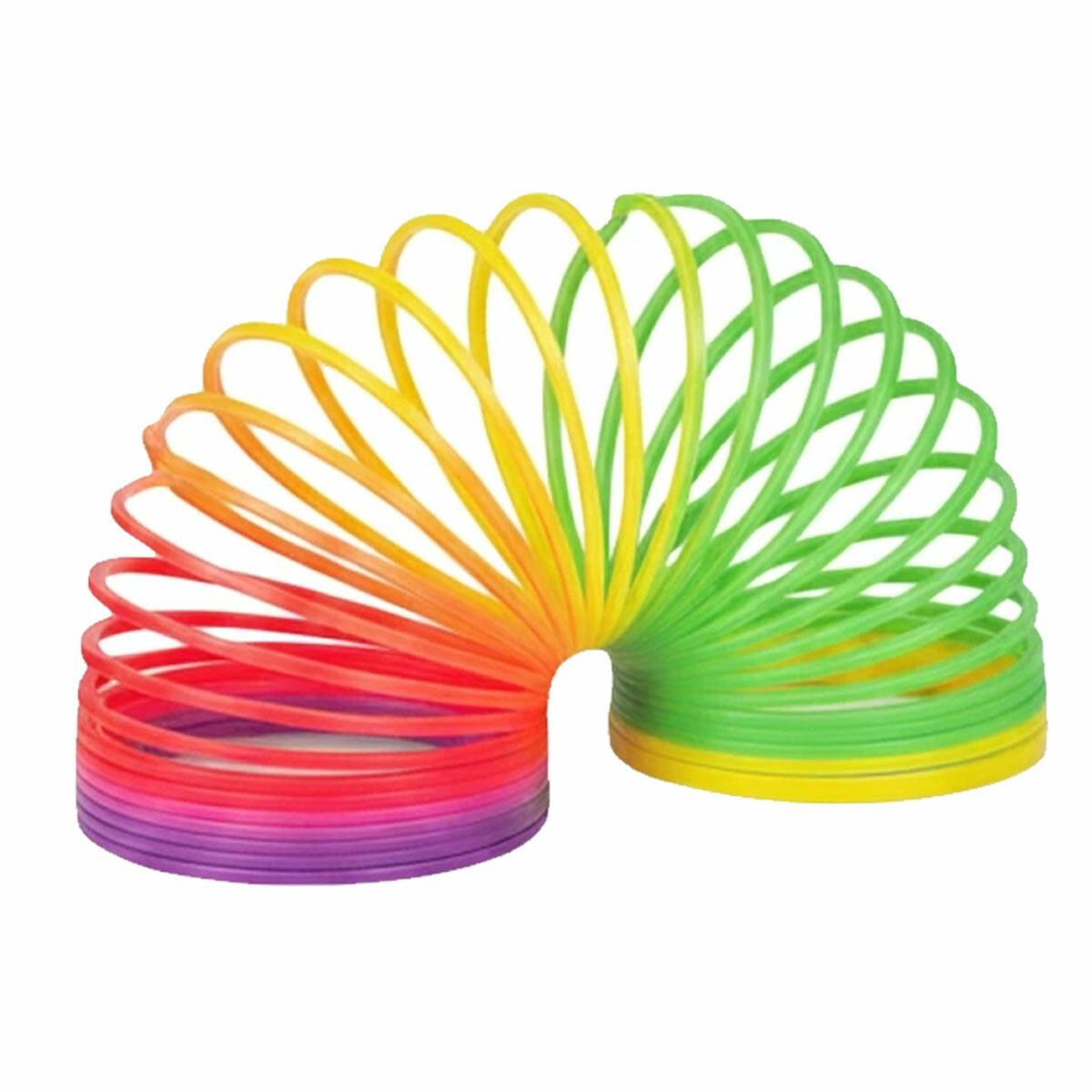 Stres Yayı 5 Numara 12'li Kutu | Orta Boy Gökkuşağı Slinky Seti | Eğitici ve Dinlendirici Oyun Yayları