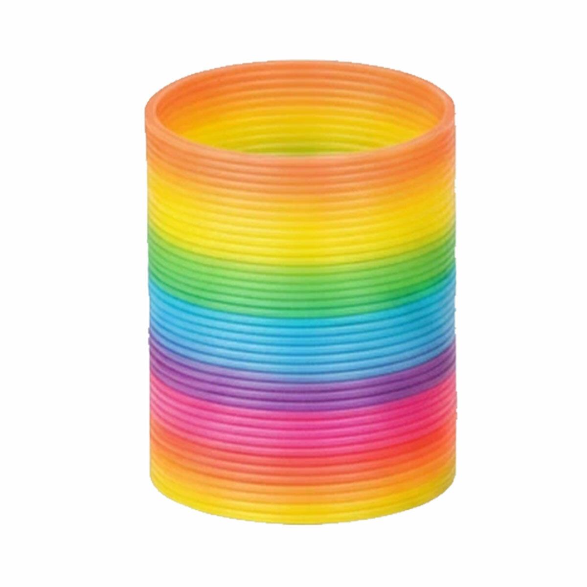 Stres Yayı 5 Numara 12'li Kutu | Orta Boy Gökkuşağı Slinky Seti | Eğitici ve Dinlendirici Oyun Yayları