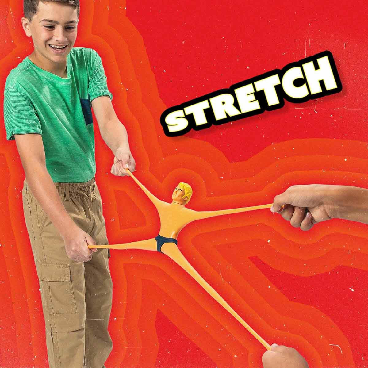 Stretch Armstrong Retro Figür | 25 cm Orijinal Esnek Kahraman | Nostaljik ve Dayanıklı Çekiştirilebilir Aksiyon Figürü