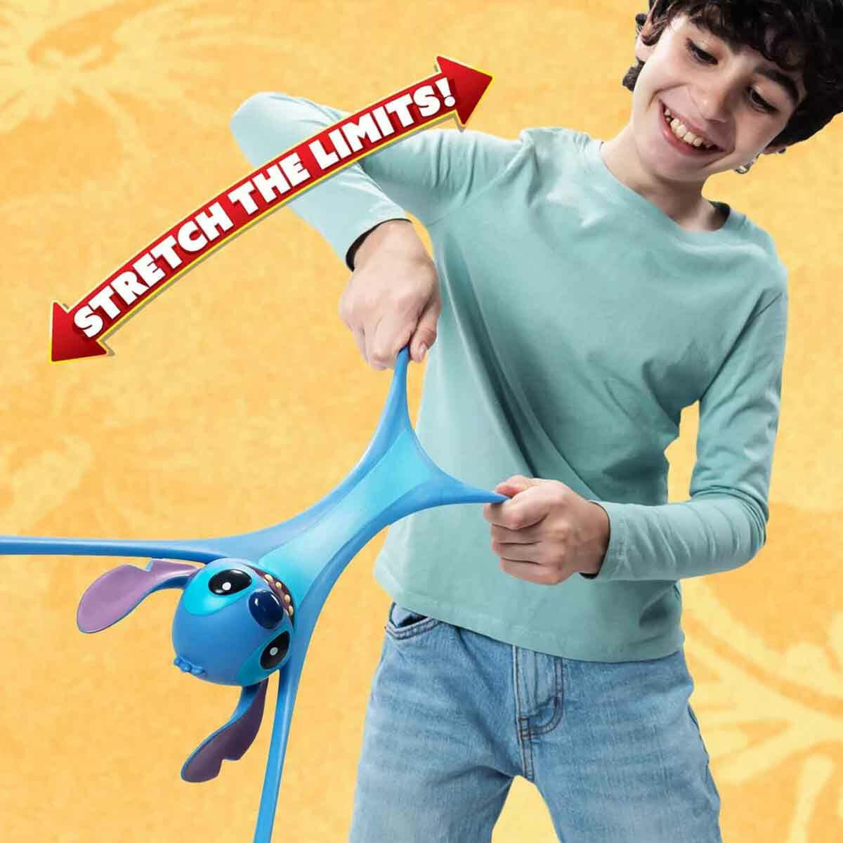 Stretch Armstrong Stitch Figür | 15 cm Esneyen ve Sıkıştırılabilir Oyuncak | Disney Lilo &amp; Stitch İnteraktif Figür
