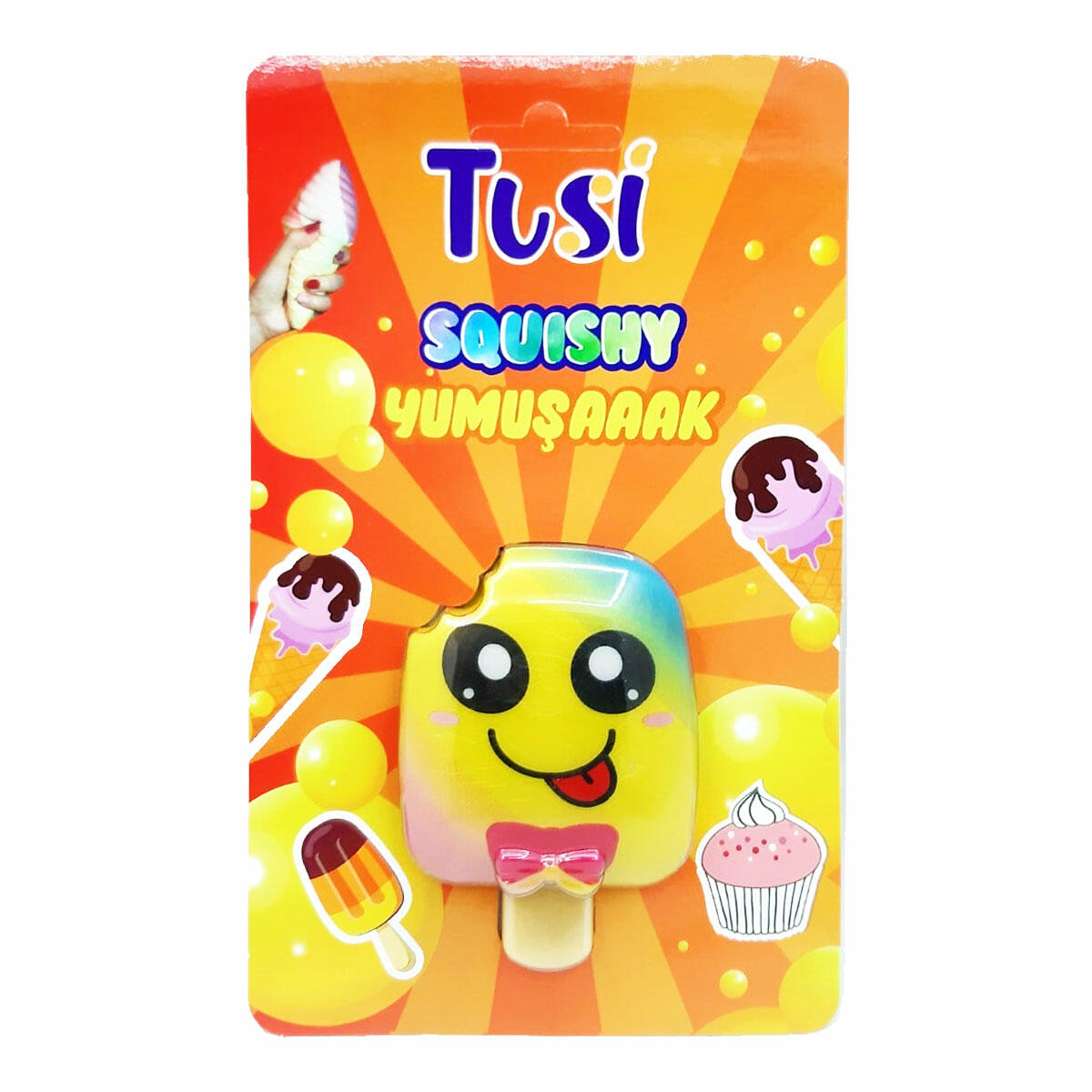 Sukuşi Oyuncak Çubuk Dondurma | 13 cm Yumuşak Stres Oyuncağı | Tatlı Tasarımlı Yavaş Yükselen Squishy