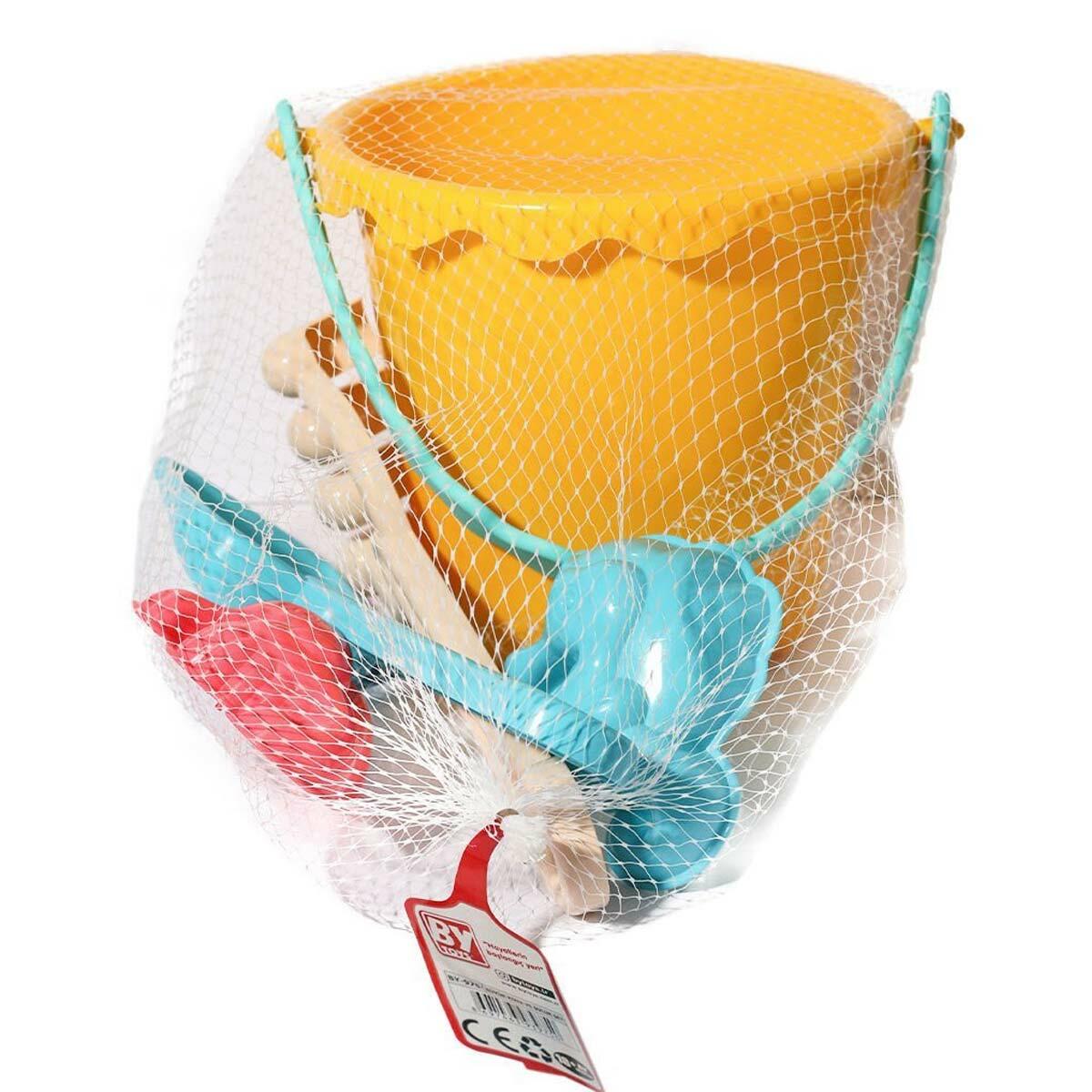 Büyük Kova Suluklu ve Kalıplı Plaj Seti | Dev Kova ve Renkli Kum Aksesuarları | Eğitici Yaz ve Bahçe Oyuncakları