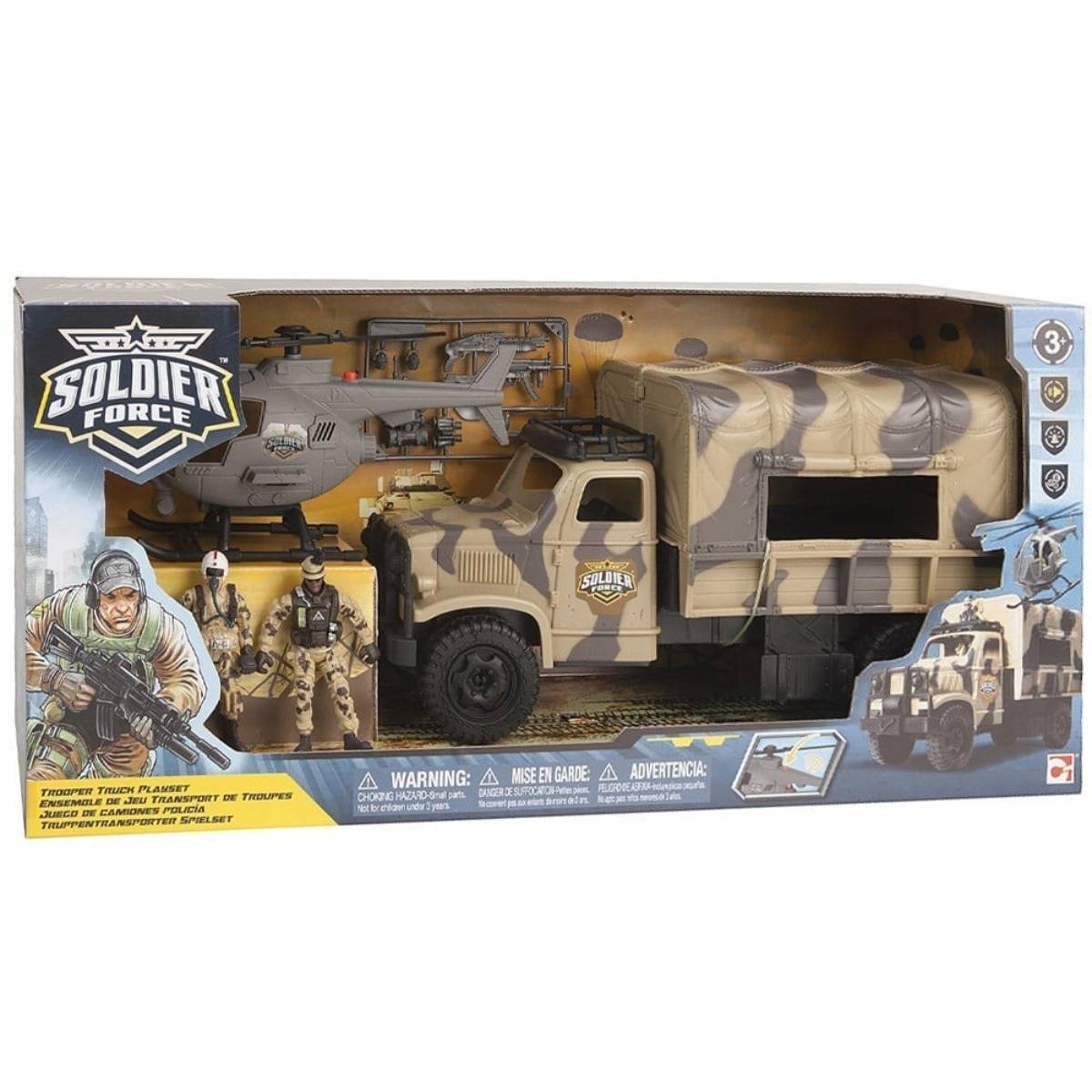 Sunman Oyuncak Sesli ve Işıklı Soldier Force Askeri Kamyon Oyun Seti