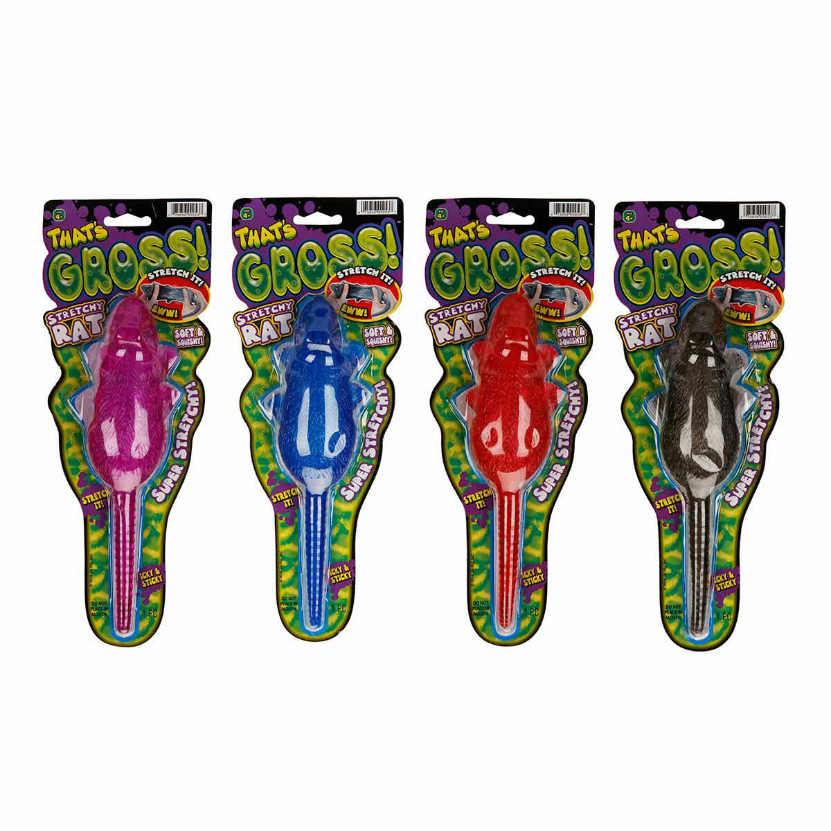 Süper Esnek Fare Oyuncak | 4 Farklı Renk Seçeneği, Şaka ve Stres Giderme Amaçlı Yıkanabilir Esnek Figür