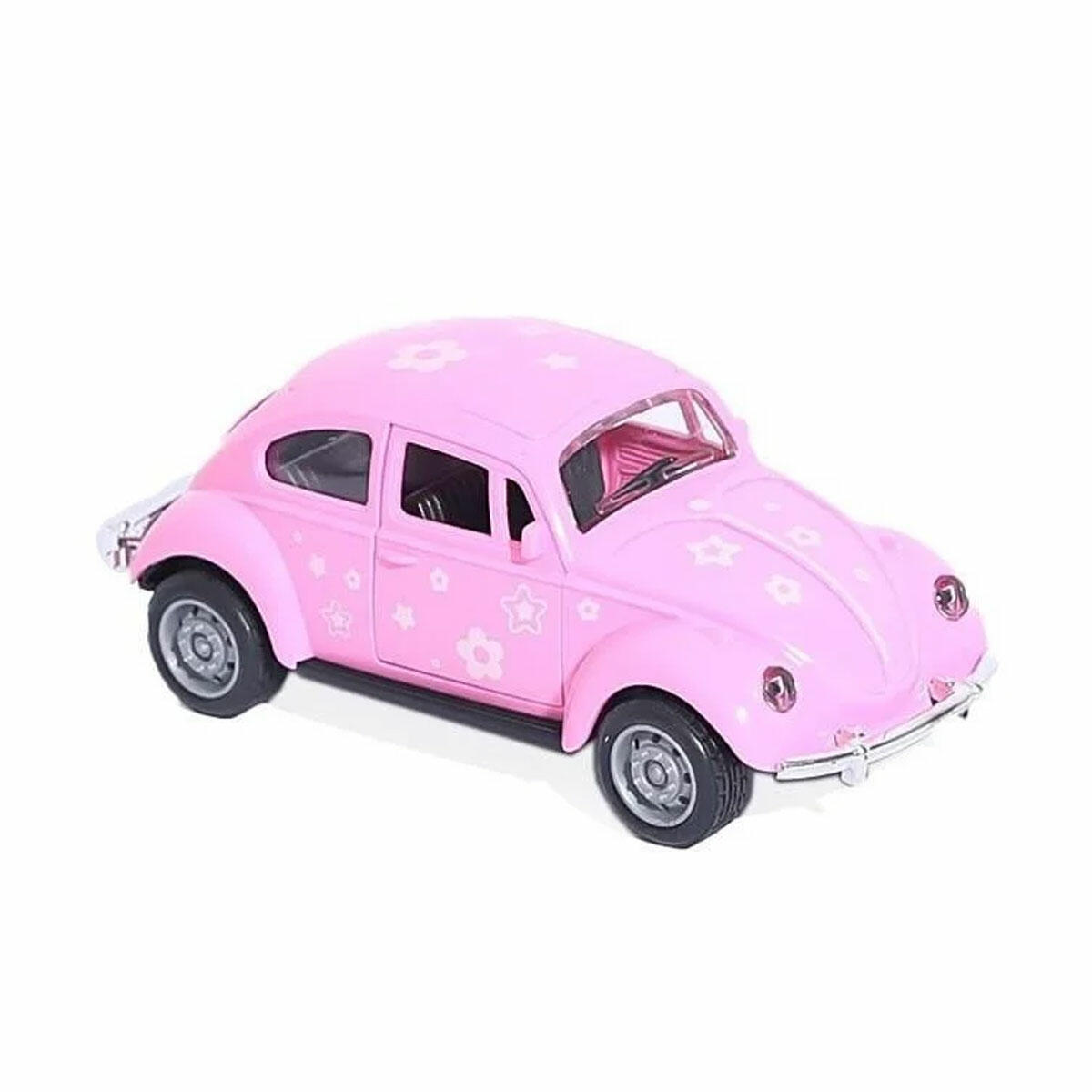 Sürtmeli Desenli Vosvos Kaplumbağa Araba 12 cm | Açılabilir Kapılı Model Araba | Sürtmeli Mekanizmalı Nostaljik Kaplumbağa Araç