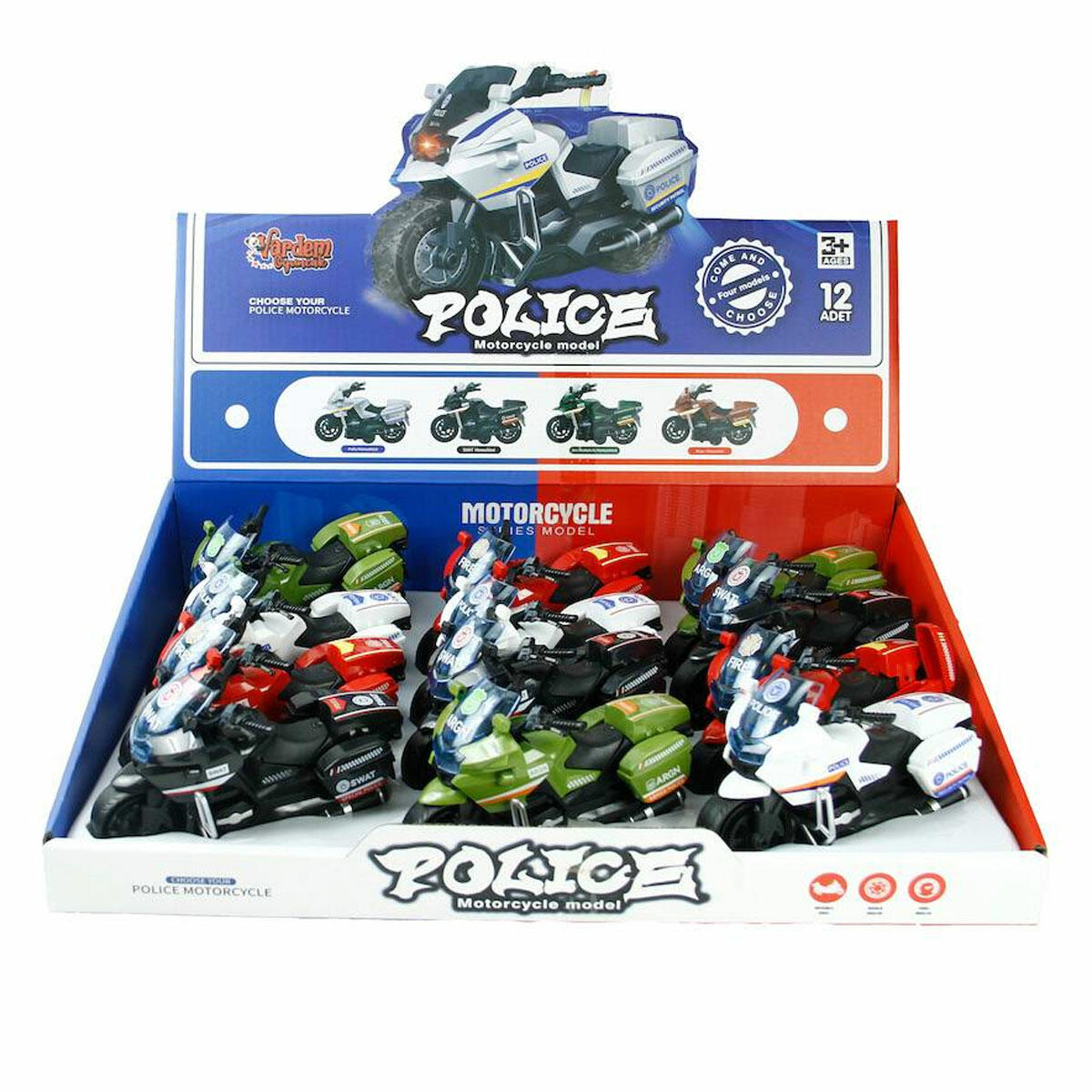 Sürtmeli İlk Yardım Motosikleti | Açılabilir Sepetli ve Hareketli Kurtarma Aracı | Çocuklar İçin Eğitici ve Fonksiyonel İlk Yardım Oyuncağı