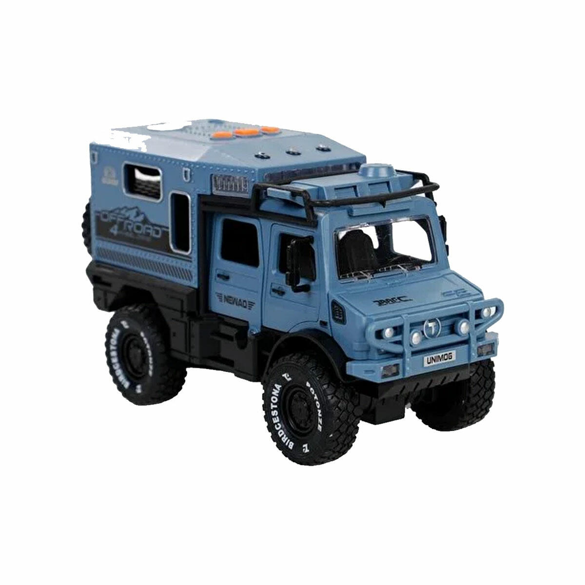 Sürtmeli Işıklı Müzikli Lüks Off-Road Karavan | 18 cm İnteraktif Kamp Aracı | Detaylı Karavan Oyuncağı
