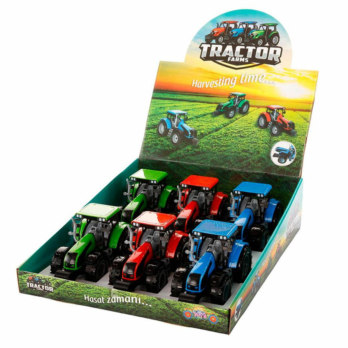 Sürtmeli Oyuncak Traktör | Çek Bırak Mekanizmalı Çiftlik Aracı | Eğitici Ve Dayanıklı Çocuk Traktörü