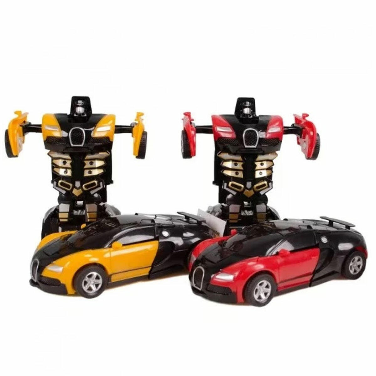 Sürtmeli Robota Dönüşen Araba | Tek Dokunuşla Dönüşüm, 12,5 cm Figür