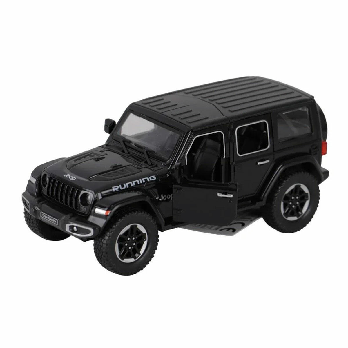 Sürtmeli Rubicon Jeep 20 cm | Sesli ve Işıklı Off-Road Arazi Aracı | Açılabilir Kapılı Model Jeep