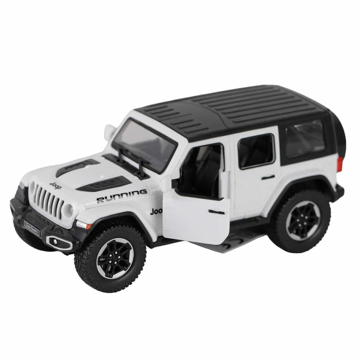 Sürtmeli Rubicon Jeep 20 cm | Sesli ve Işıklı Off-Road Arazi Aracı | Açılabilir Kapılı Model Jeep
