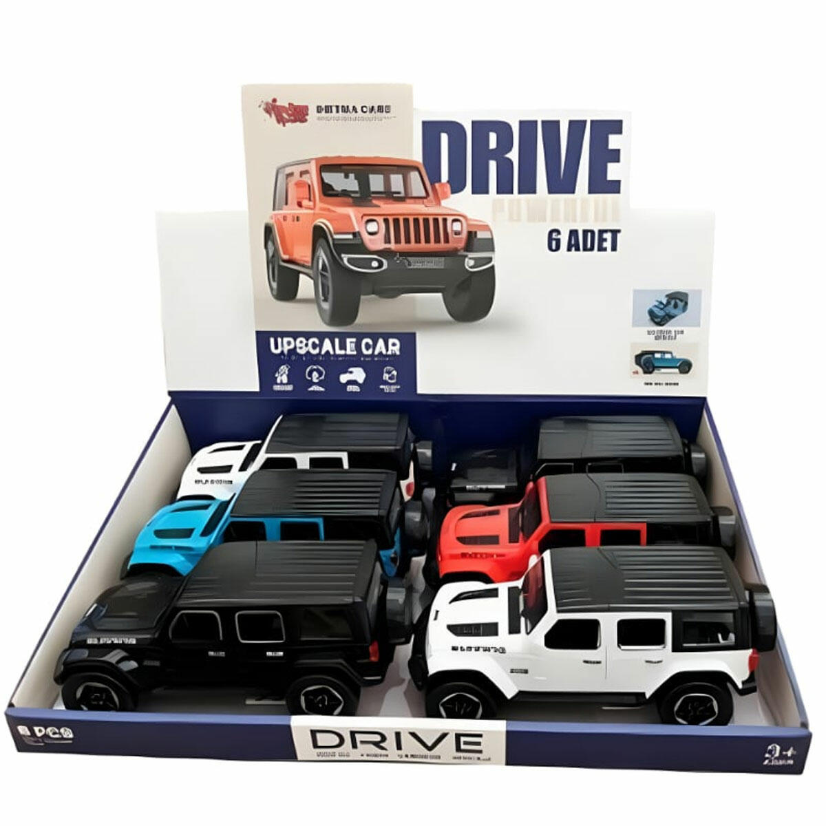 Sürtmeli Rubicon Jeep 20 cm | Sesli ve Işıklı Off-Road Arazi Aracı | Açılabilir Kapılı Model Jeep