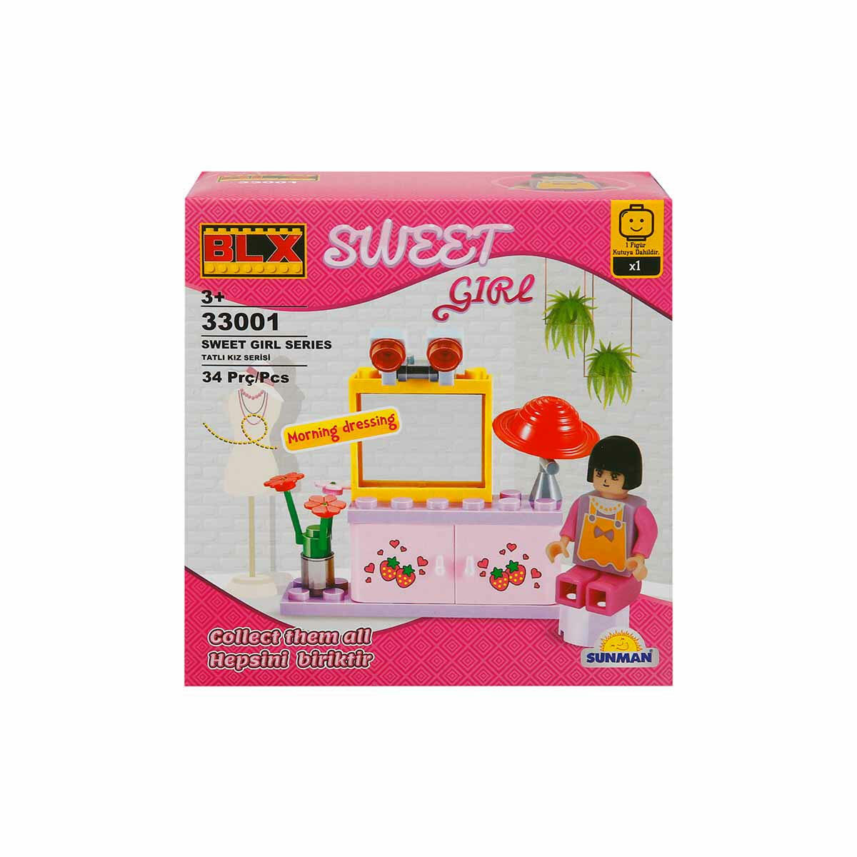 Sweet Girl Sevimli Kız Karakterler 26-43 Parça Yapı Seti | Lego Uyumlu Parçalarla Hayal Gücünü Geliştirin