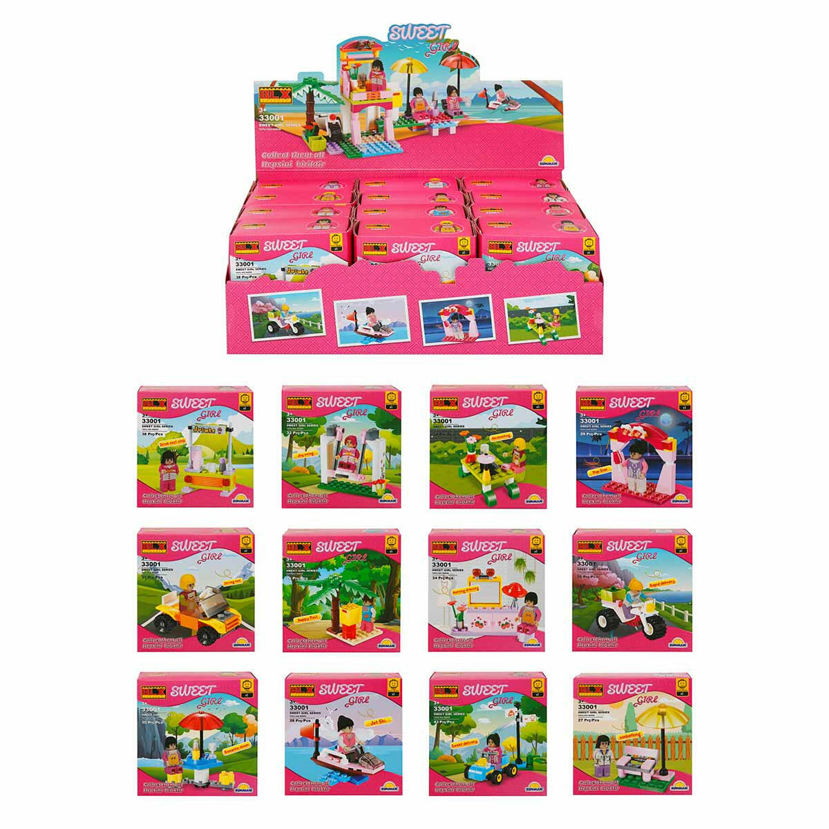 Sweet Girl Sevimli Kız Karakterler 26-43 Parça Yapı Seti | Lego Uyumlu Parçalarla Hayal Gücünü Geliştirin