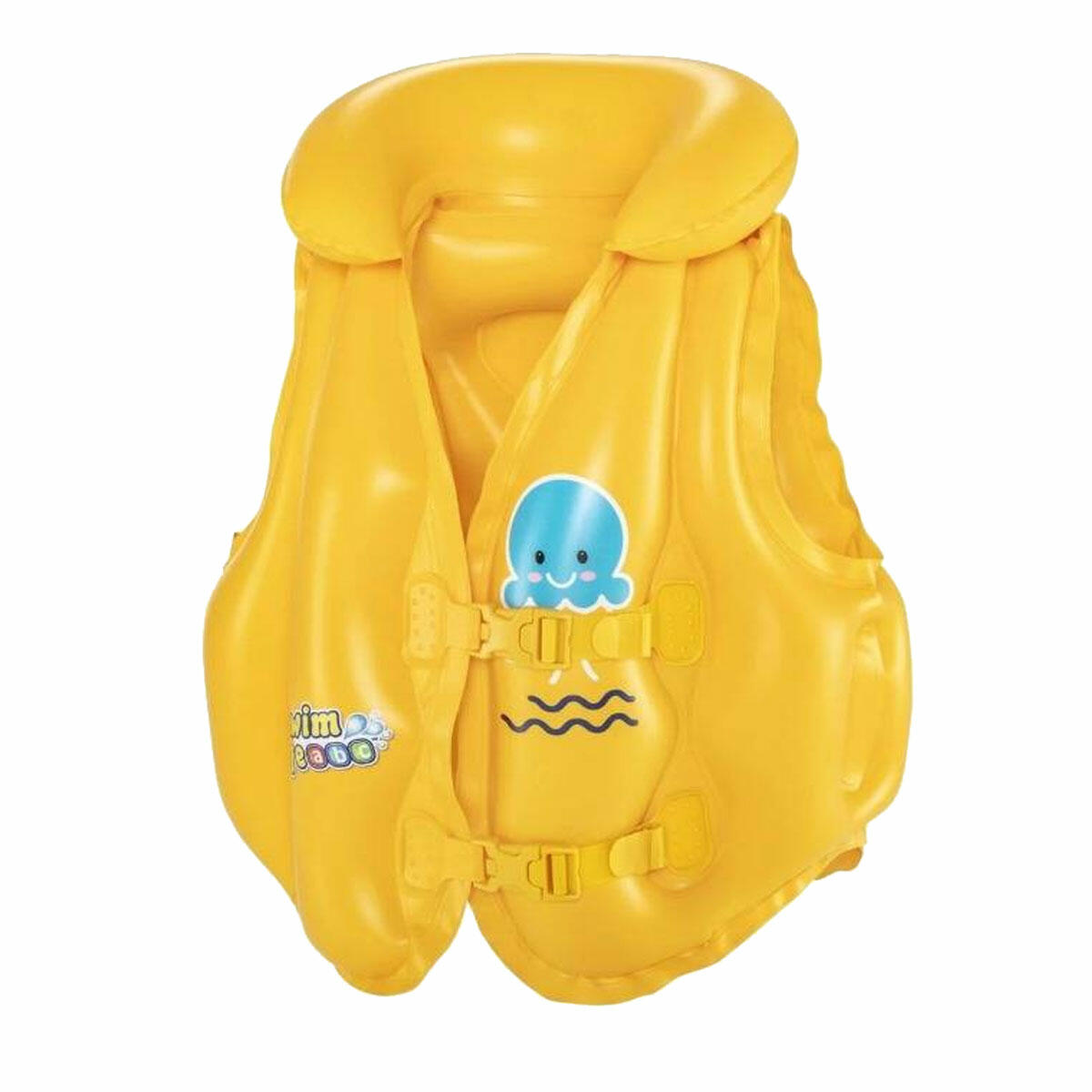 Swim Safe ABC™ WonderSplash™ Şişme Can Yeleği | 51x46 cm B-Model Yüzme Yardımcısı | 3 Hava Çemberli ve Çift Kemerli Güvenlik Yeleği