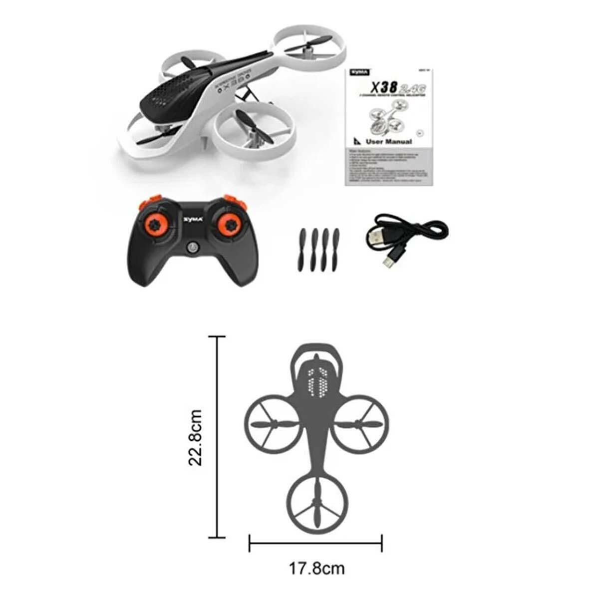 Syma 4 Kanal USB Şarjlı Helikopter Drone | 66 gr Ultra Hafif RC Hava Aracı | Gyro Destekli Profesyonel Başlangıç Helikopteri