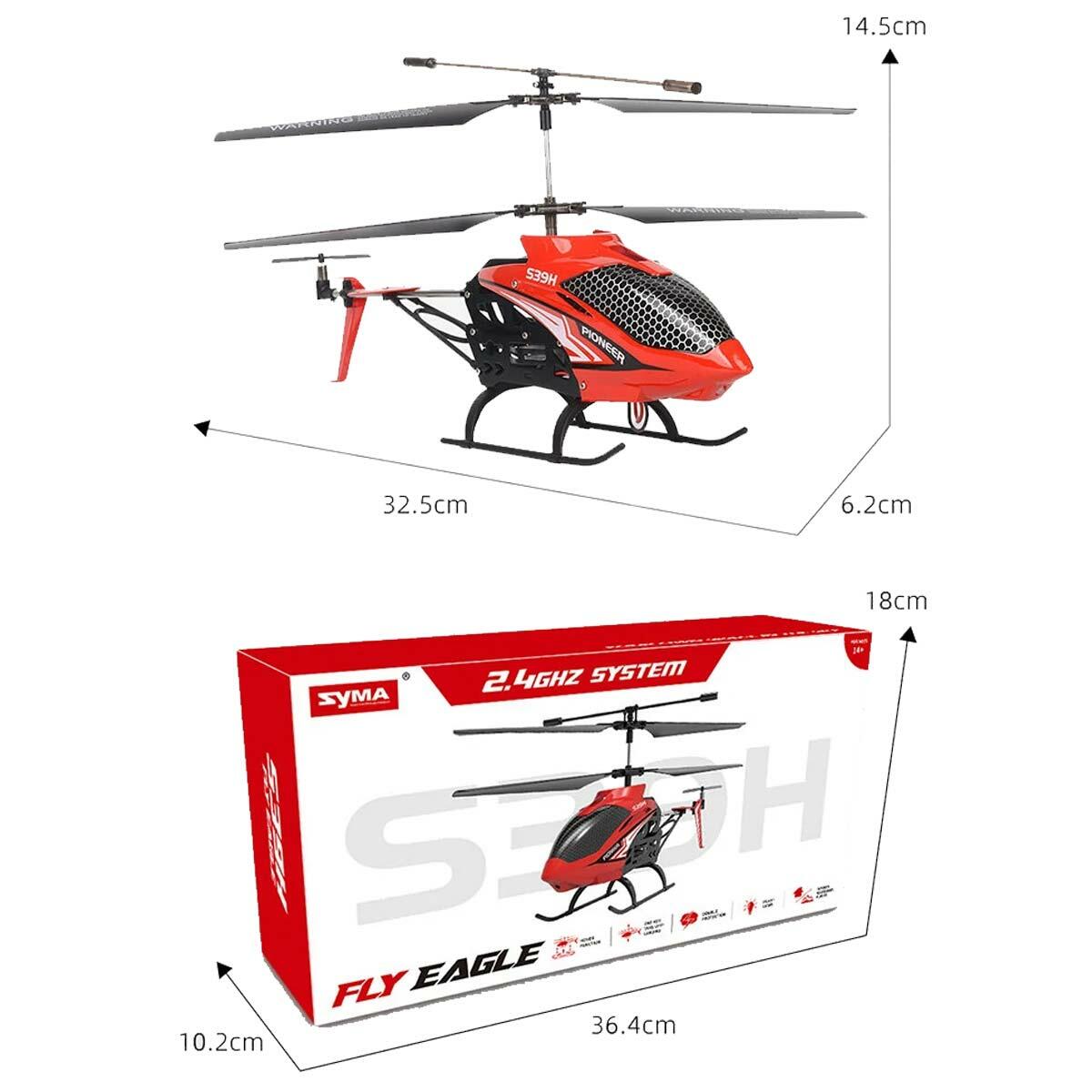 SYMA S39H Uzaktan Kumandalı Helikopter | 2.4GHz LED Işıklı XL Uçuş Deneyimi | Feyza Oyuncak Profesyonel Hava Serisi