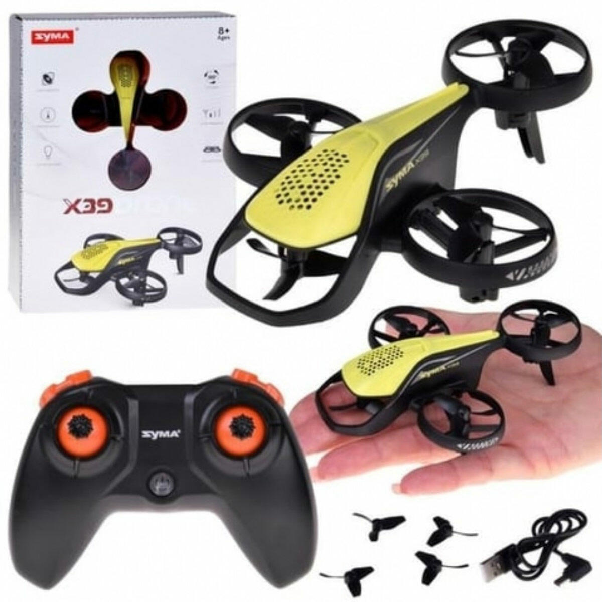 Syma X39 Mini Drone 4 Pervaneli | 360 Derece Takla Atan RC Drone | Işıklı Ve Otomatik Kalkış Özellikli