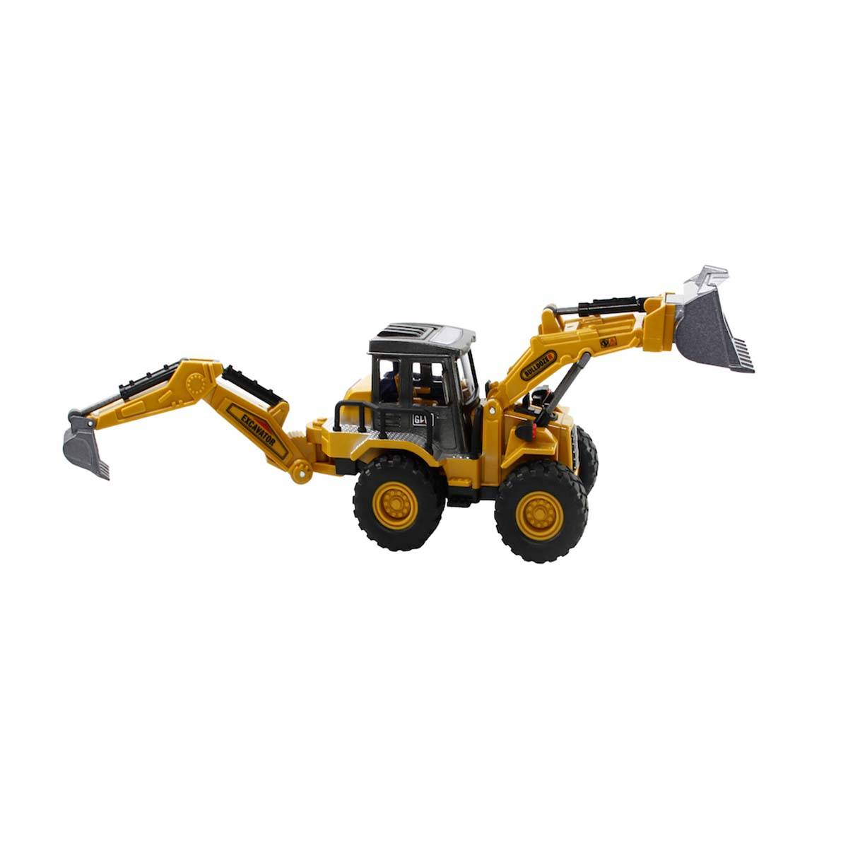 Sürtmeli Metal İnşaat Aracı 1:55 Kazıcı Yükleyici