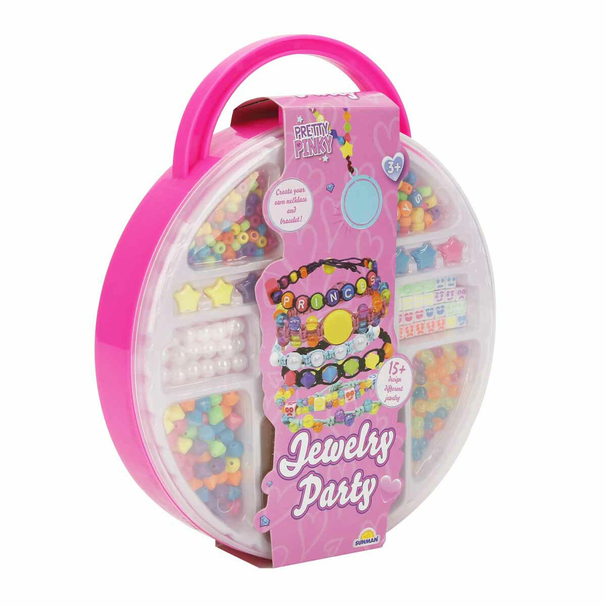 Takı Partisi Takı Tasarım Seti | Emoji Boncuklu Kolye ve Bileklik Yapım Seti | Çanta Kutulu Kendin Yap Aksesuar Atölyesi