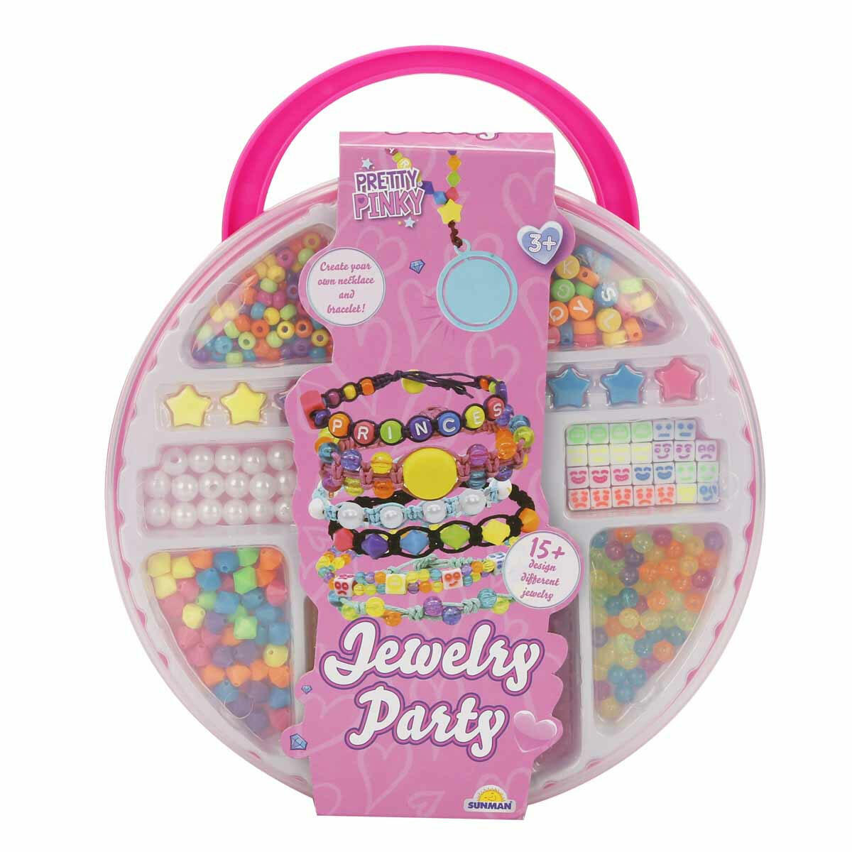 Takı Partisi Takı Tasarım Seti | Emoji Boncuklu Kolye ve Bileklik Yapım Seti | Çanta Kutulu Kendin Yap Aksesuar Atölyesi