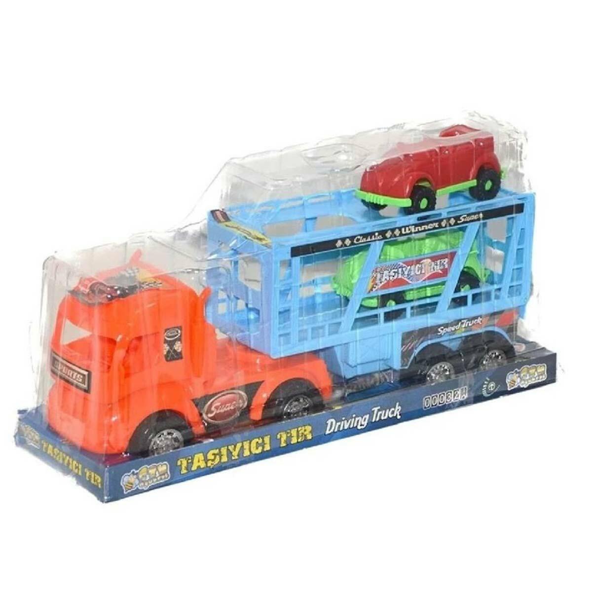 Taşıyıcı Tır İki Arabalı Oyuncak Seti | Lojistik Ve Nakliye Filosu