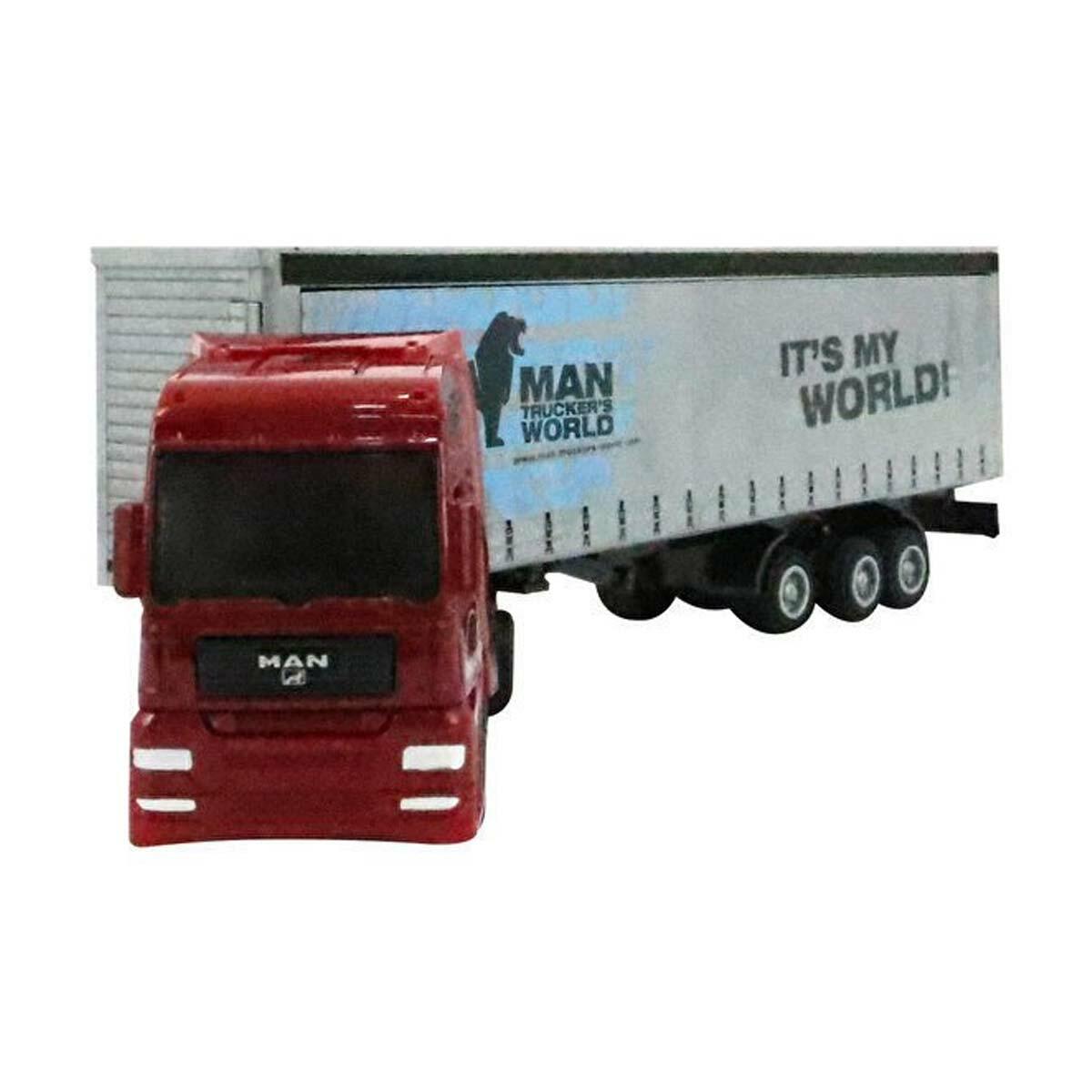 Teama 1:48 MAN Taşıyıcı Tır | 30 cm Model Tır | Die-Cast Detaylı Lojistik Araç Seti