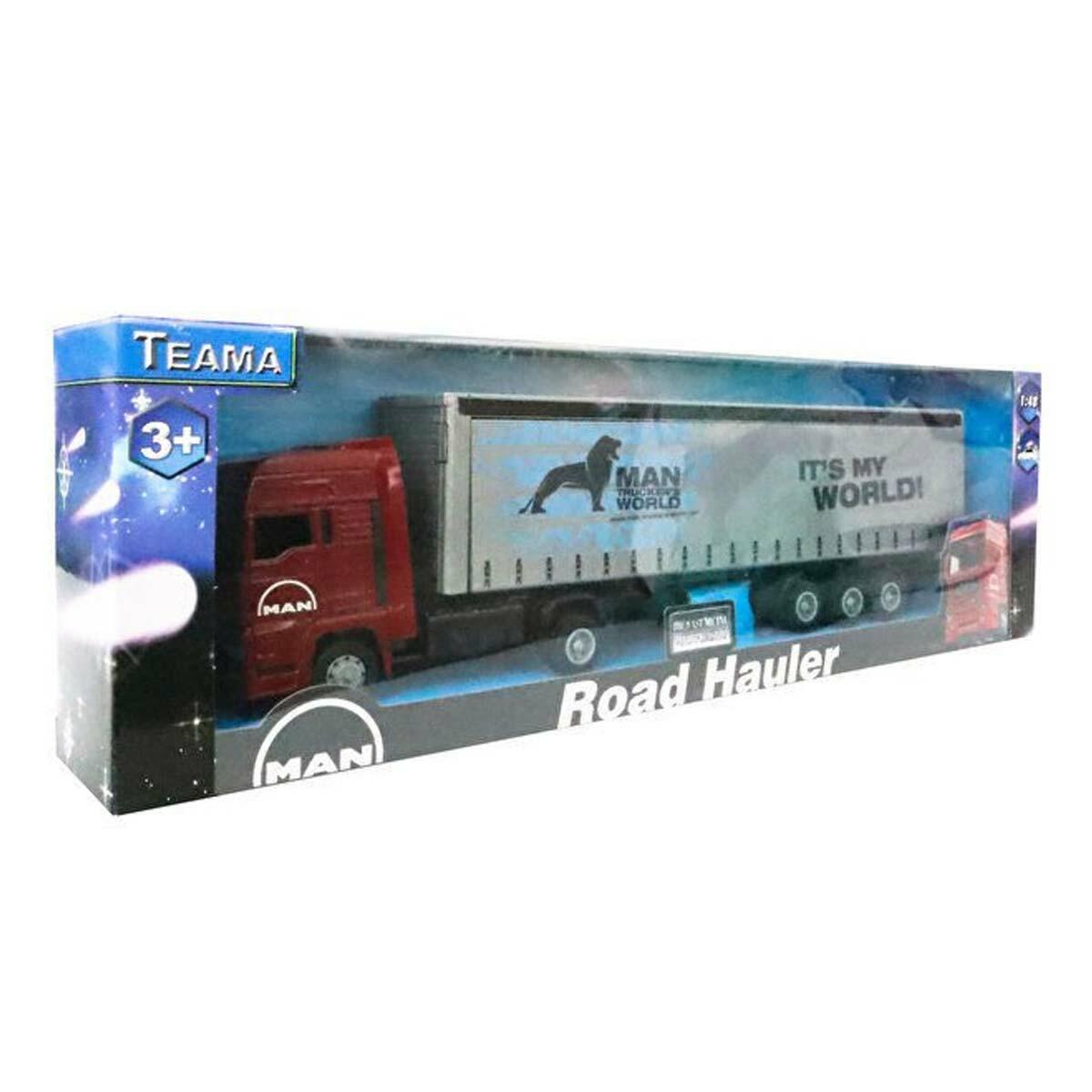 Teama 1:48 MAN Taşıyıcı Tır | 30 cm Model Tır | Die-Cast Detaylı Lojistik Araç Seti