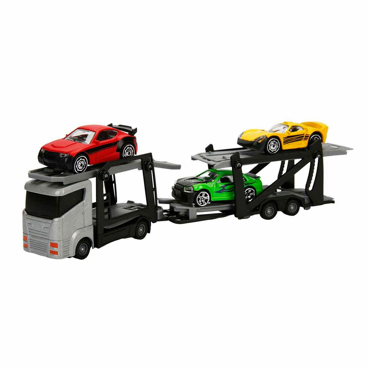 Teamsterz 3’lü Transporter Araç Seti – Gerçekçi Tasarımlı Taşıyıcı ve Arabalar
