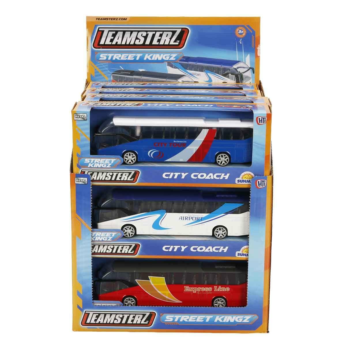 Teamsterz Street Kings Die Cast Şehir Aracı | 18.5 Cm Metal Şehir Otobüsü Koleksiyonu