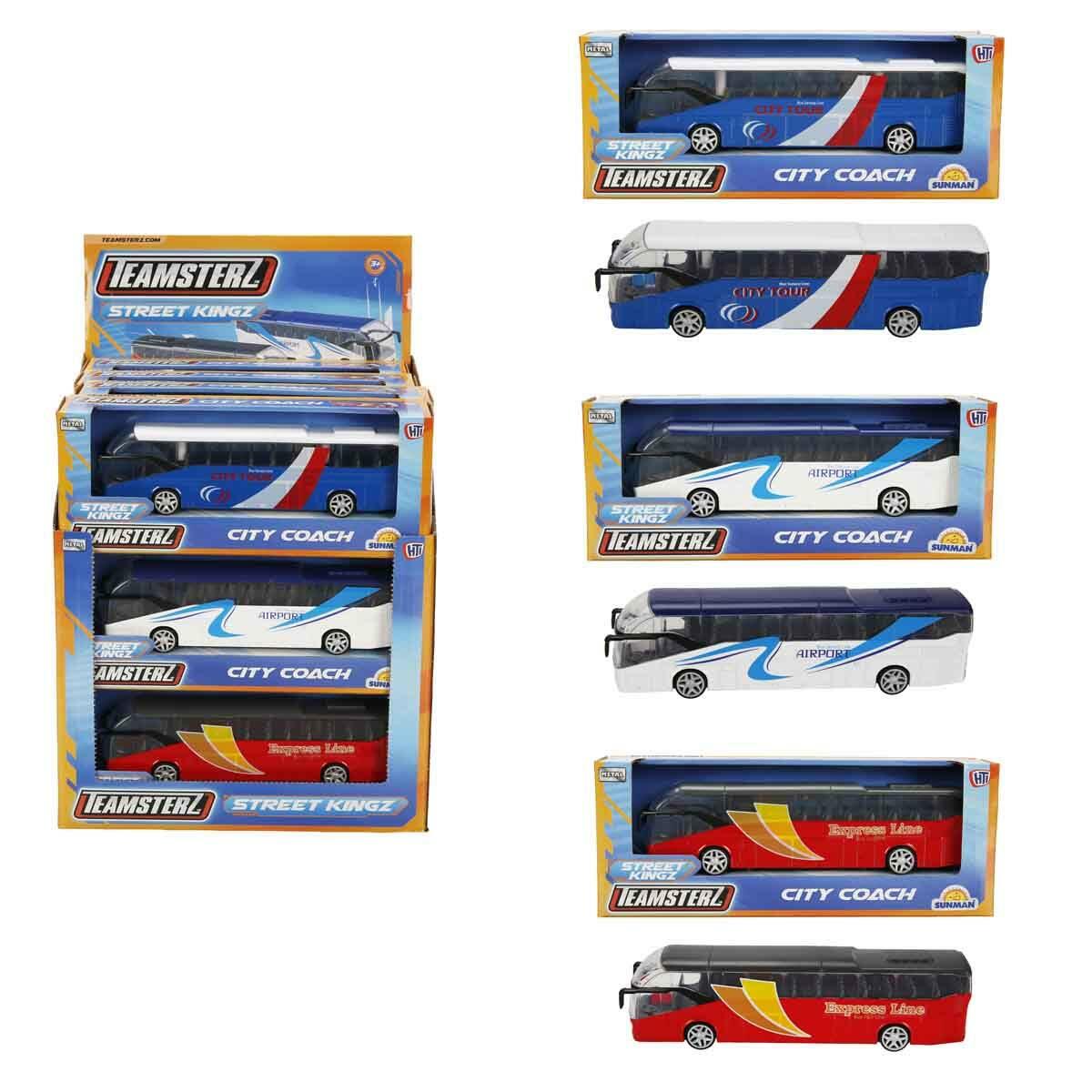 Teamsterz Street Kings Die Cast Şehir Aracı | 18.5 Cm Metal Şehir Otobüsü Koleksiyonu