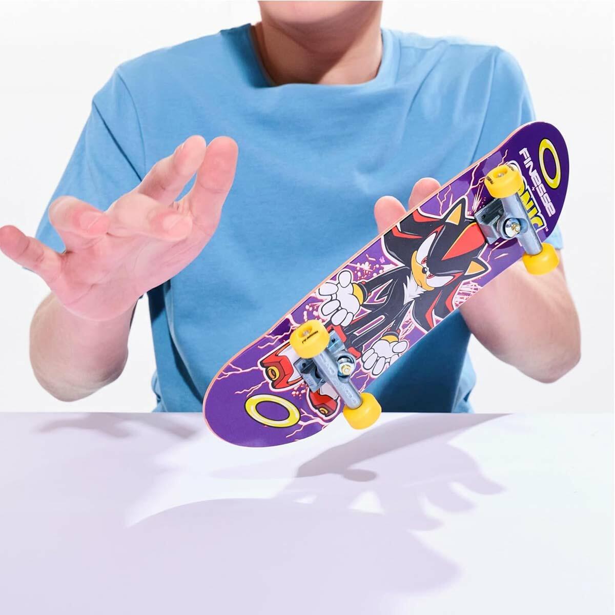Tech Deck Sonic The Hedgehog El Kaykayı 27 CM | 9 Kat Daha Büyük Akrobasi Deneyimi | Profesyonel Seri Koleksiyon Ürünü