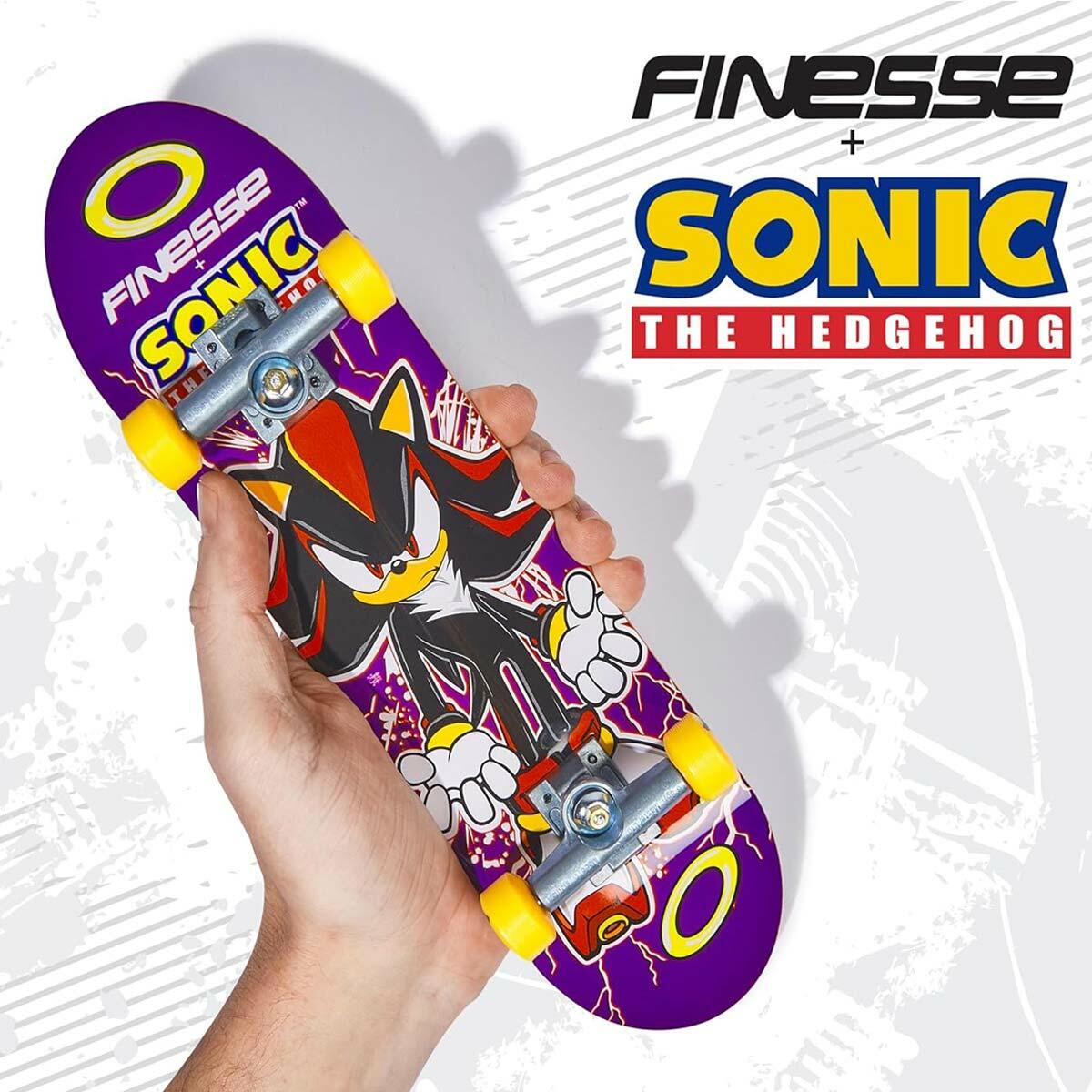 Tech Deck Sonic The Hedgehog El Kaykayı 27 CM | 9 Kat Daha Büyük Akrobasi Deneyimi | Profesyonel Seri Koleksiyon Ürünü