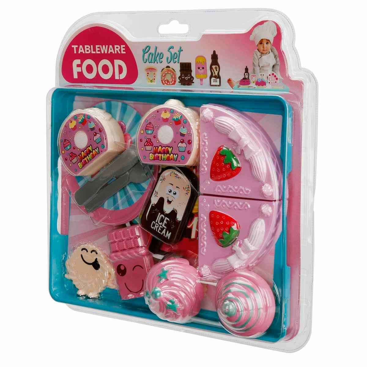 Tepsili Pasta Oyun Seti | Cupcake Ve Dondurmalı Evcilik Seti | Eğitici Tatlı Servis Ve Doğum Günü Oyuncağı