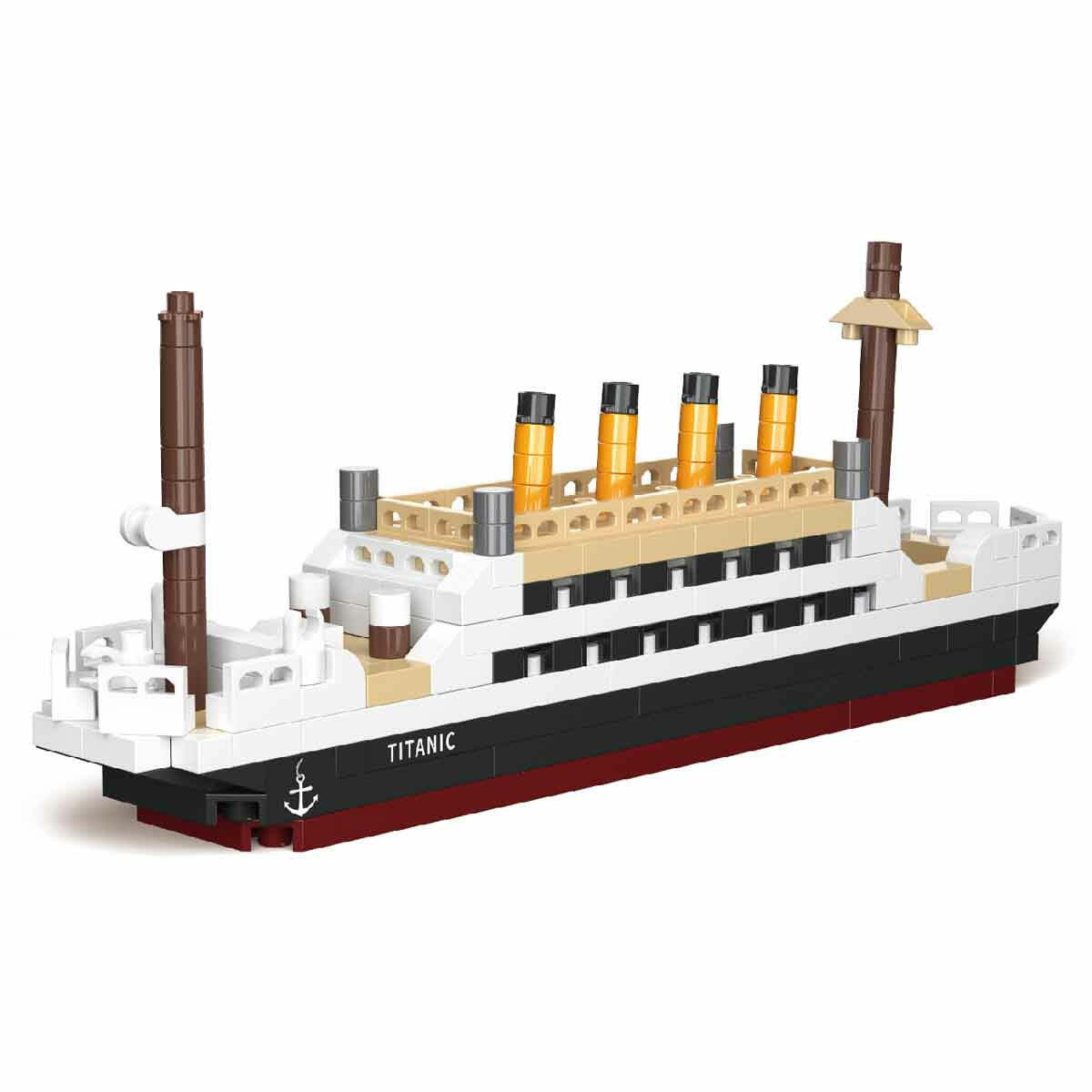 Titanic Gemi Yapım Seti 271 Parça | Detaylı Mini Model Blok Oyuncak, Resimli Talimatlı ve Eğitici Yapı Seti