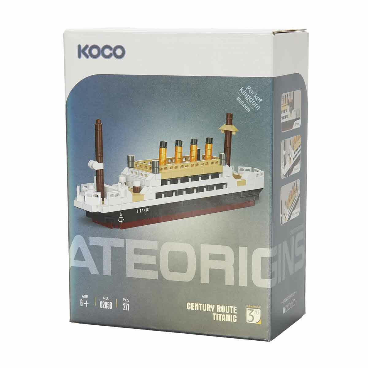 Titanic Gemi Yapım Seti 271 Parça | Detaylı Mini Model Blok Oyuncak, Resimli Talimatlı ve Eğitici Yapı Seti